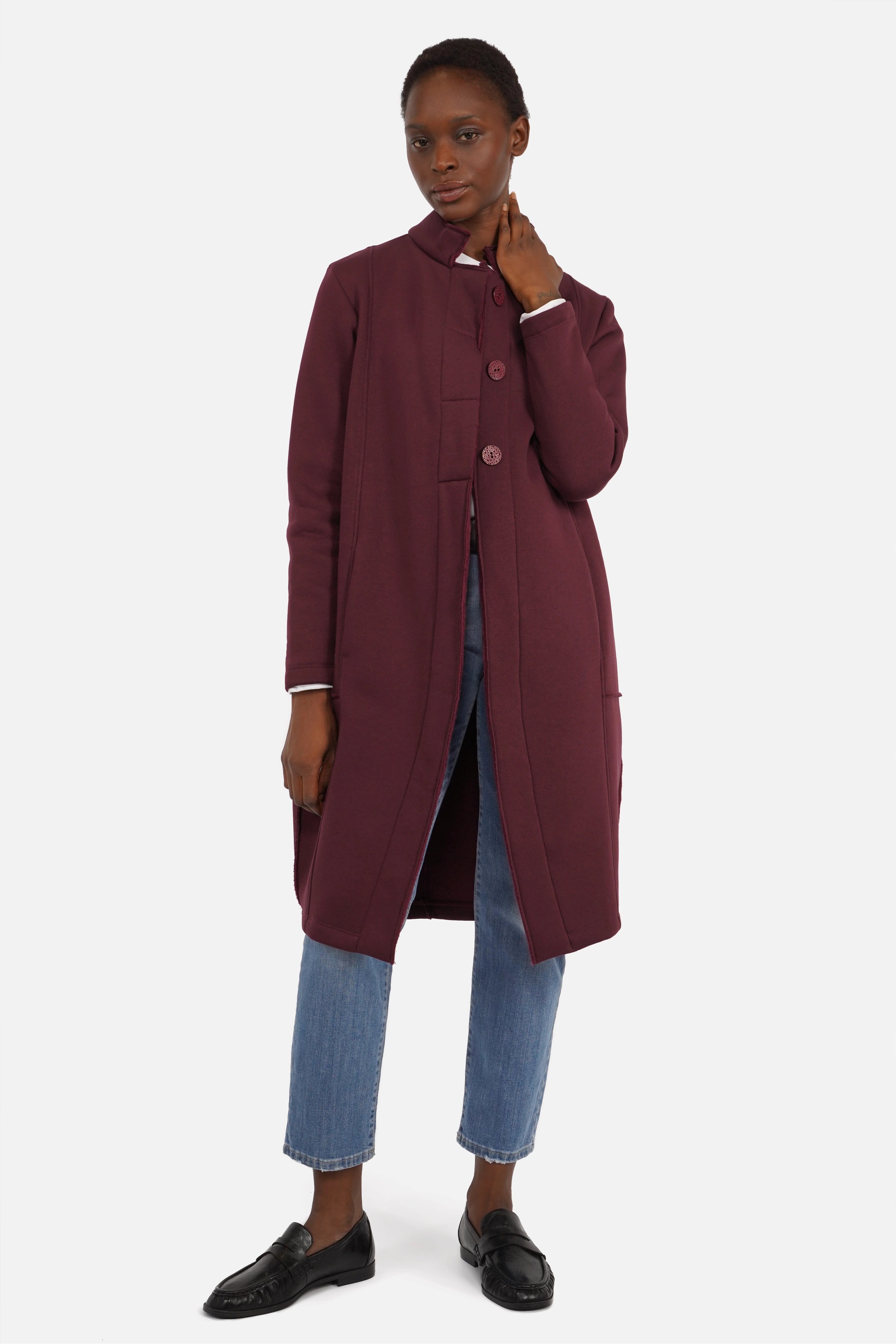 MANEY Manteau sweat avec détails raw-cut