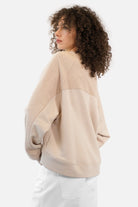 MEEGY Sweater aus weichem Baumwoll-Sweat mit Rundhalsausschnitt und Oversize-Passform