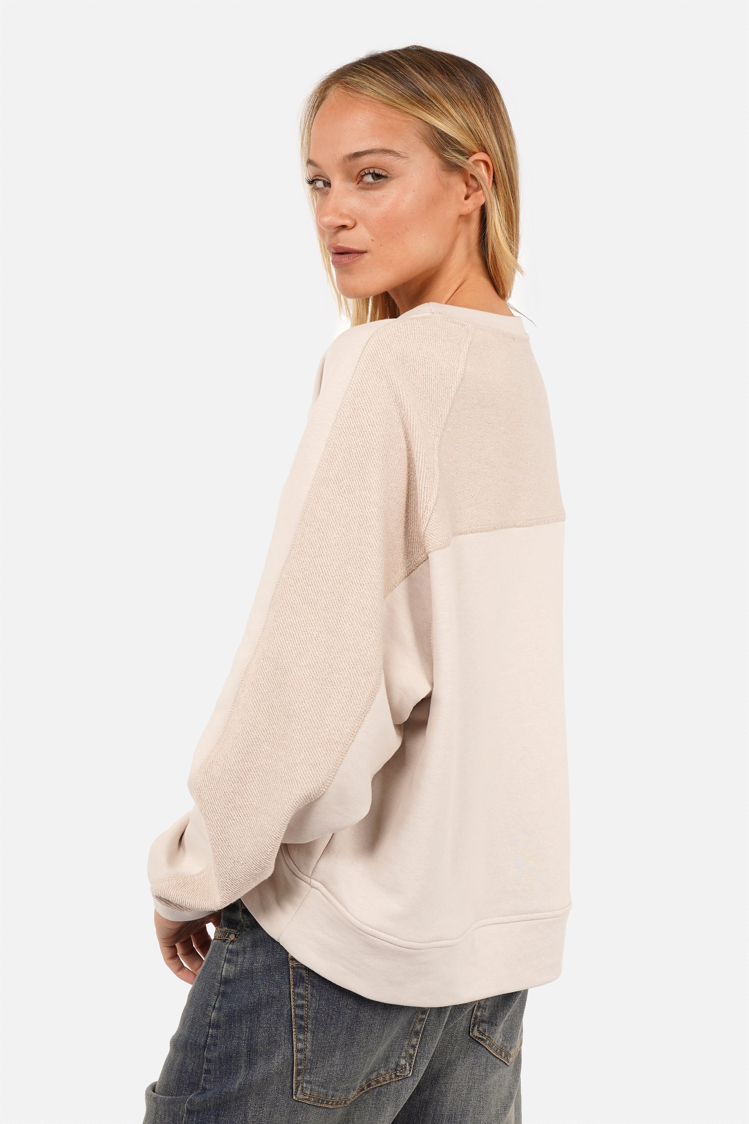MEEGY Sweater mit Inside-Out-Details