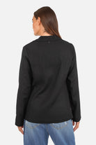 MILENI Blazer aus leichtem Leinenmix mit Reverskragen und Knopfverschluss in Regular Fit