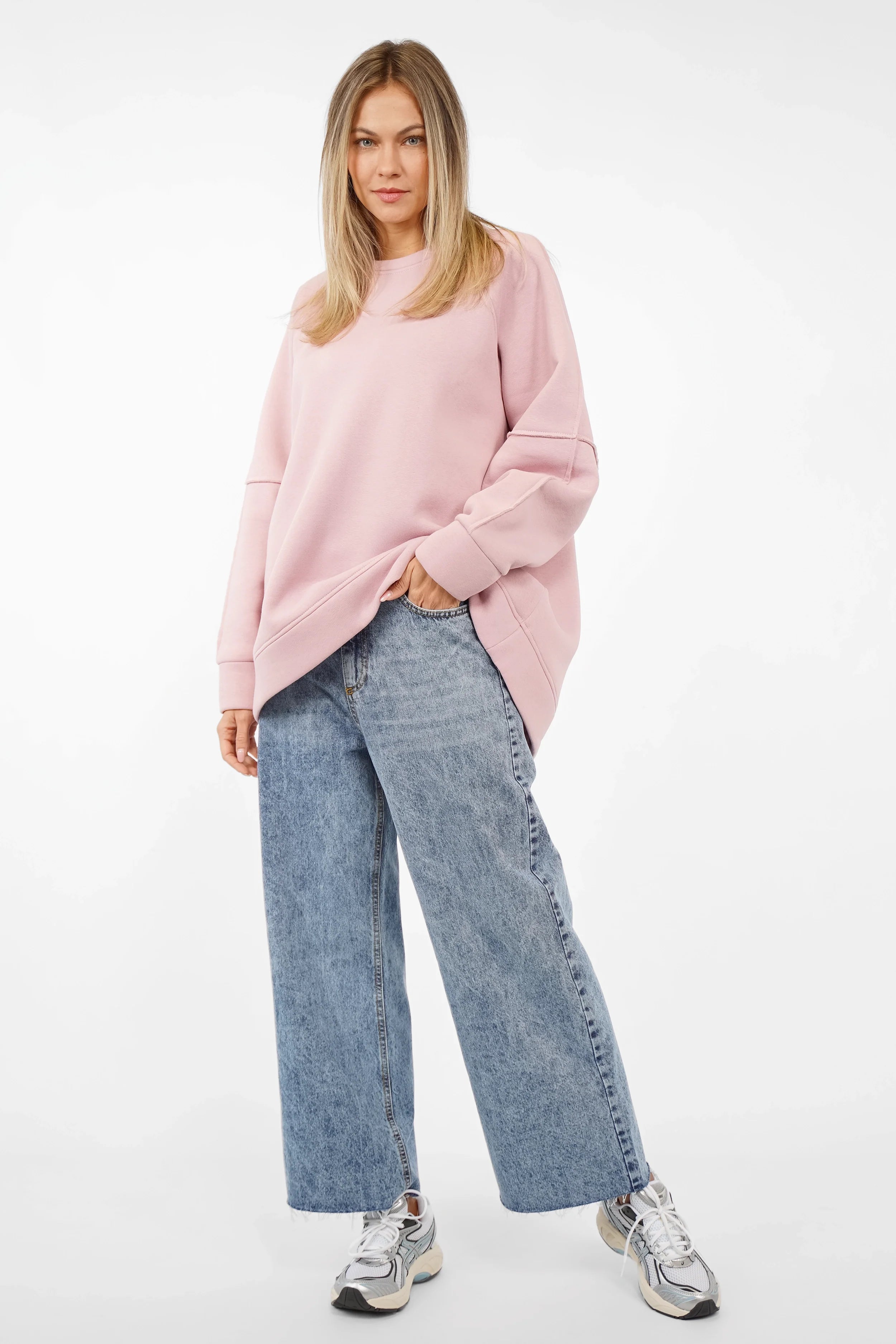 NAIRA Cozy Soft Brushed A-Linien Sweater