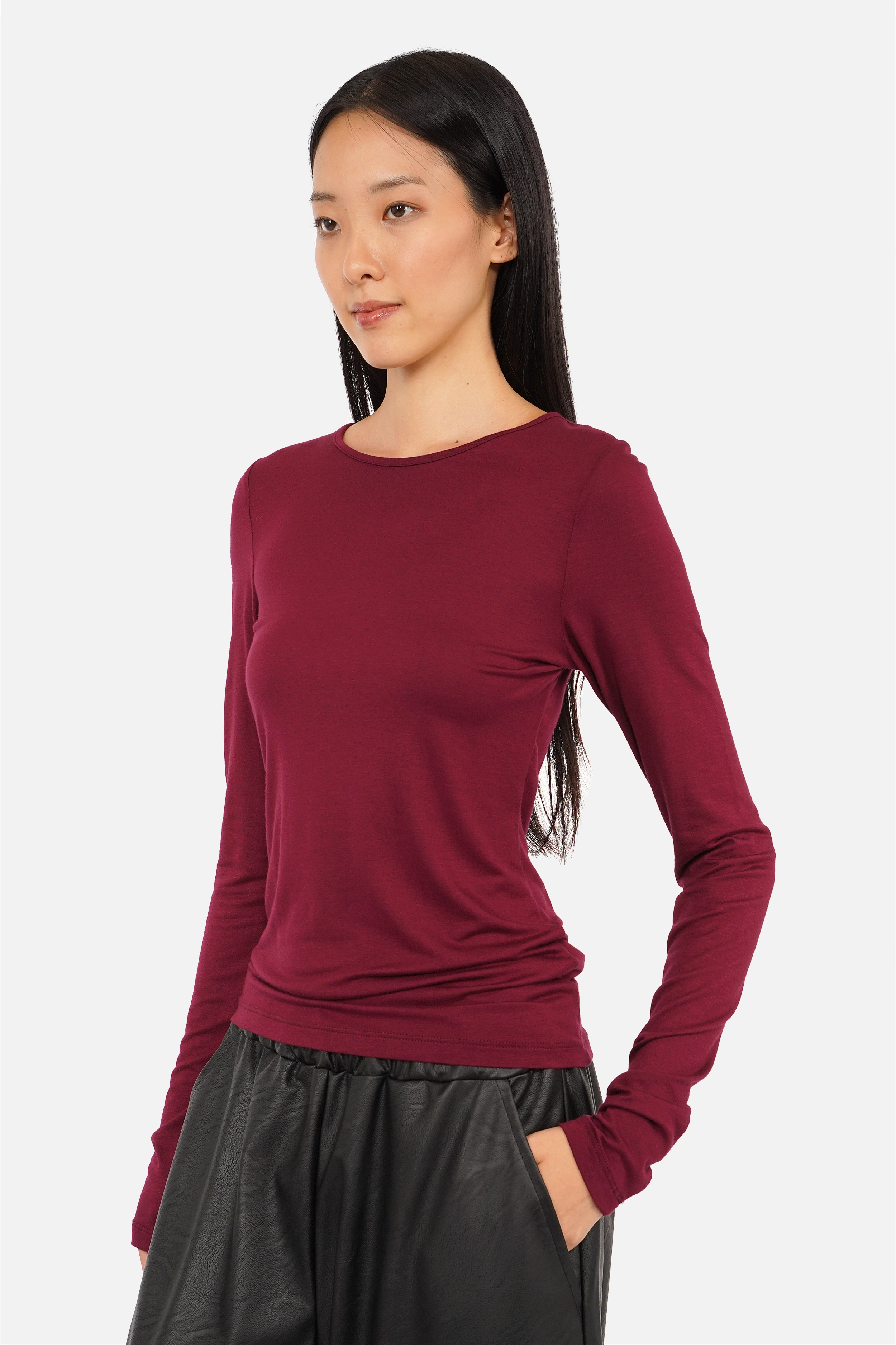 NARAY Longsleeve aus Viskose-Jersey