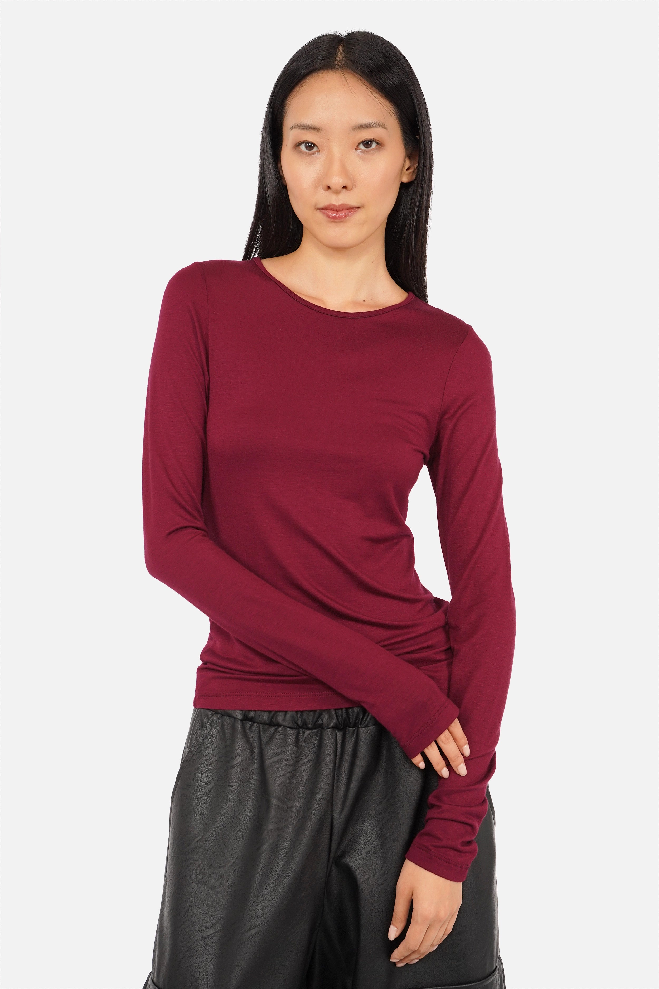 NARAY Longsleeve aus Viskose-Jersey