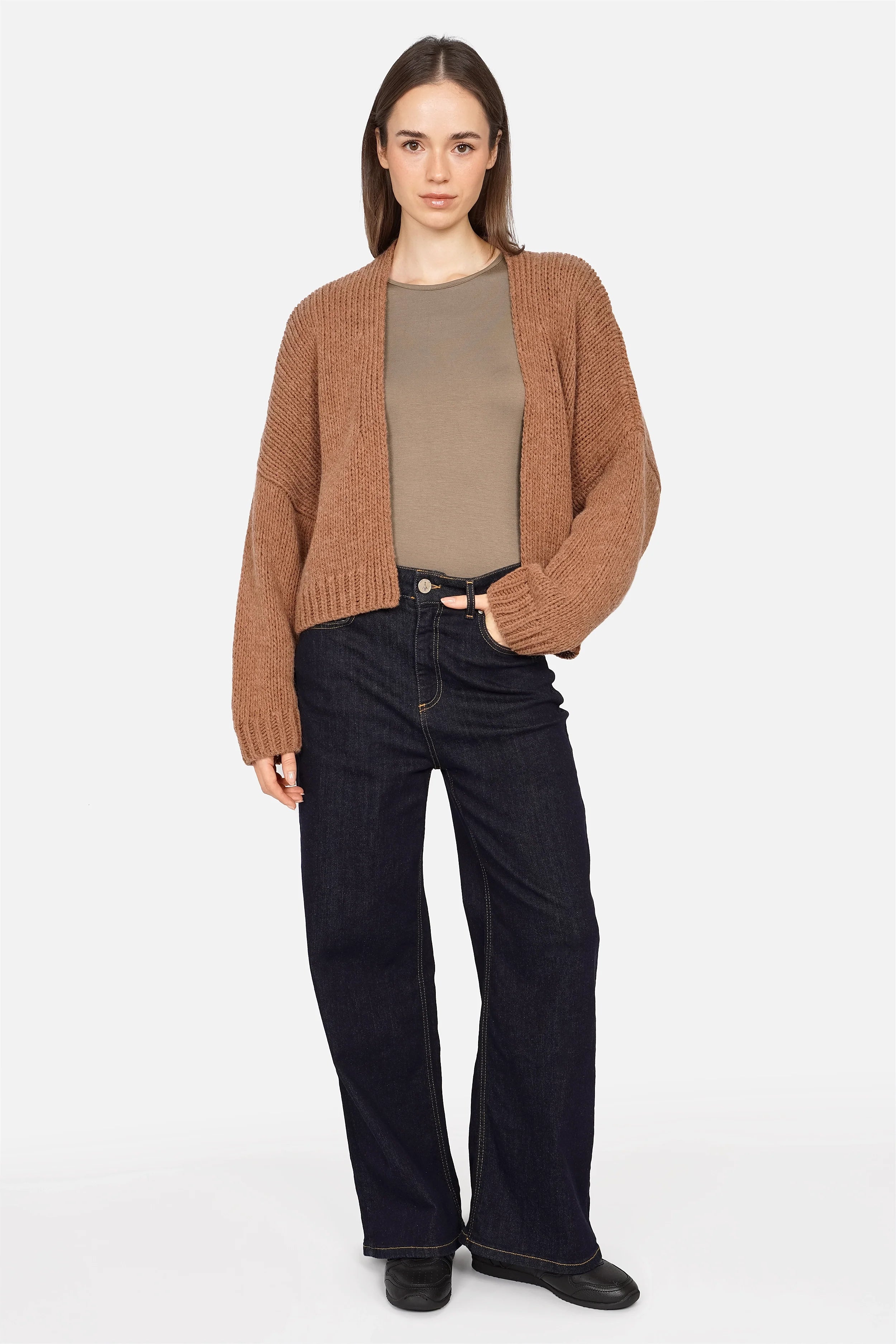 NARAY Shirt aus weichem Viskose-Jersey mit Rundhalsausschnitt und Slim Fit