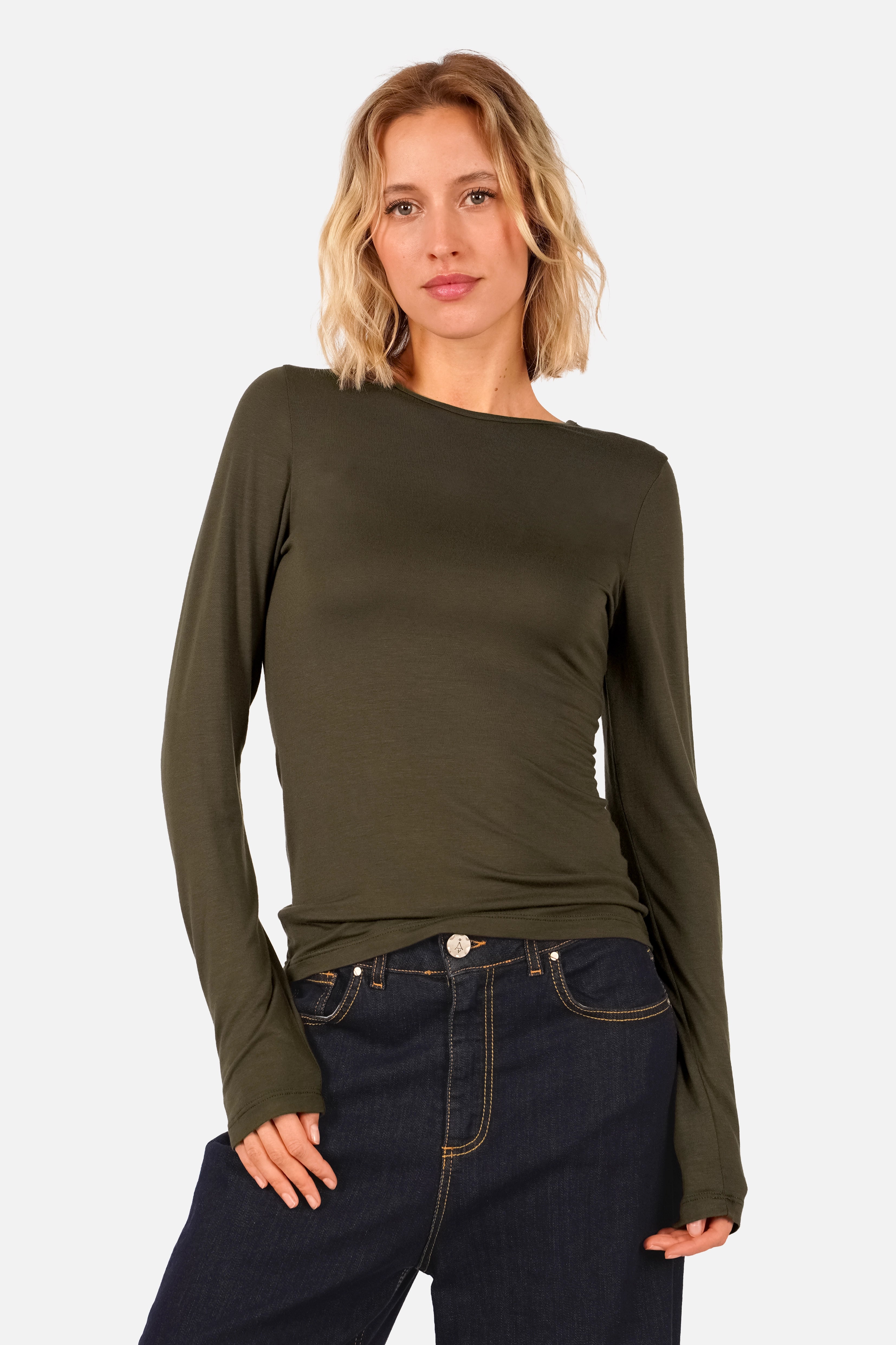 NARAY Longsleeve aus Viskose-Jersey