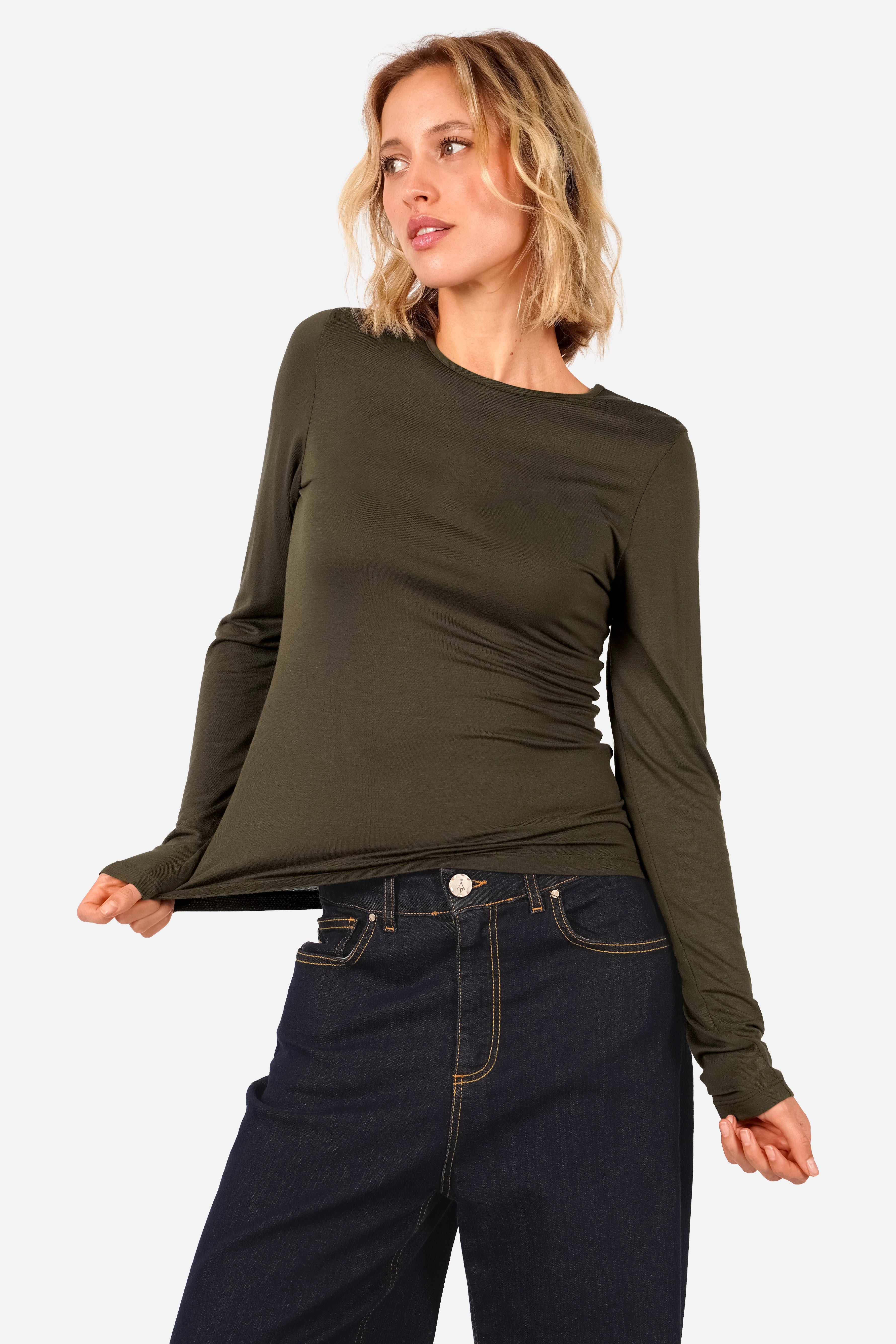 NARAY Longsleeve aus Viskose-Jersey