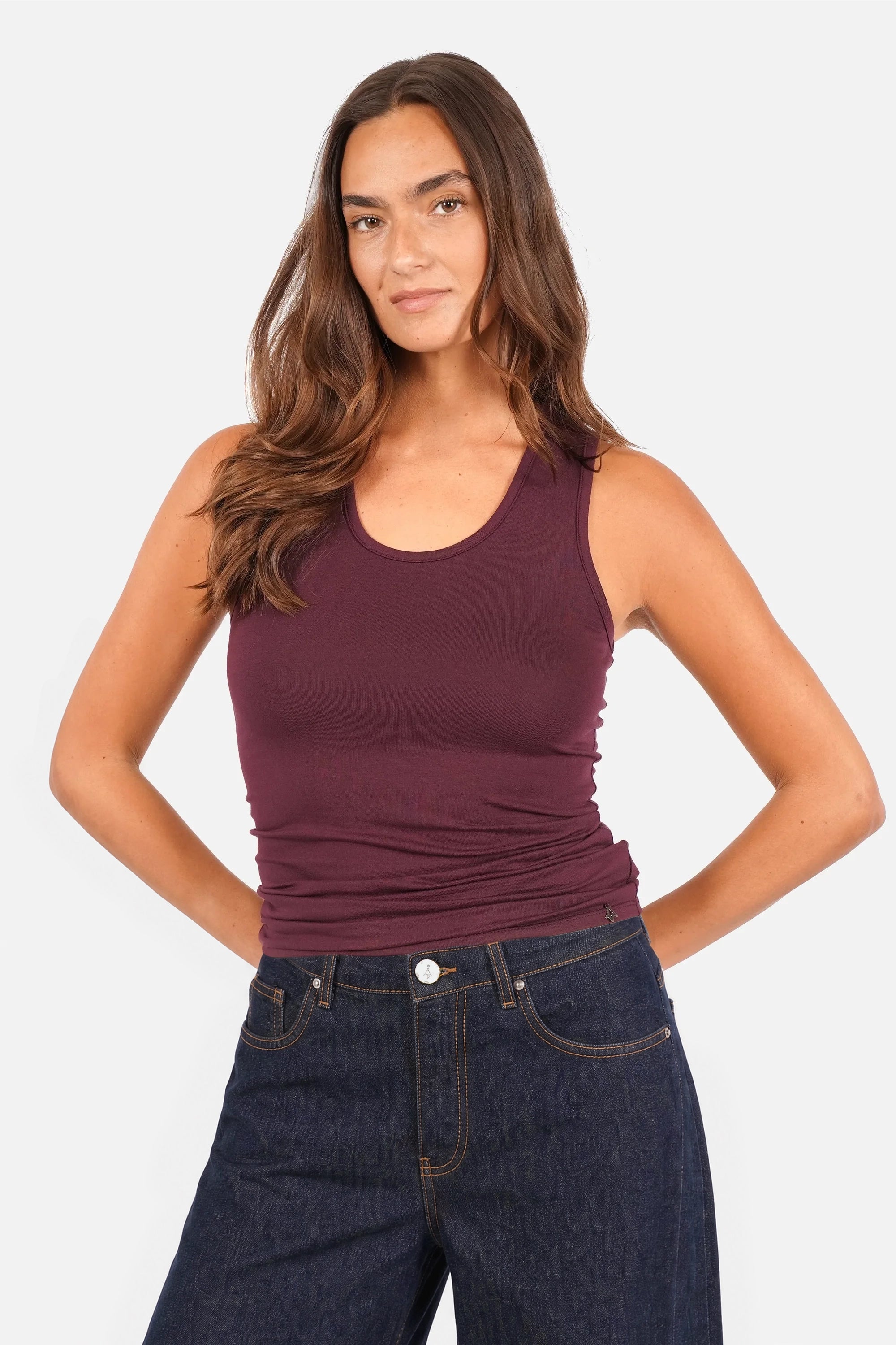 NICCA tanktop van viscosejersey