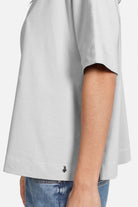 NITI.K Shirt aus elastischem Baumwolljersey mit Rundhalsausschnitt und Kastenform, modern und formstabil