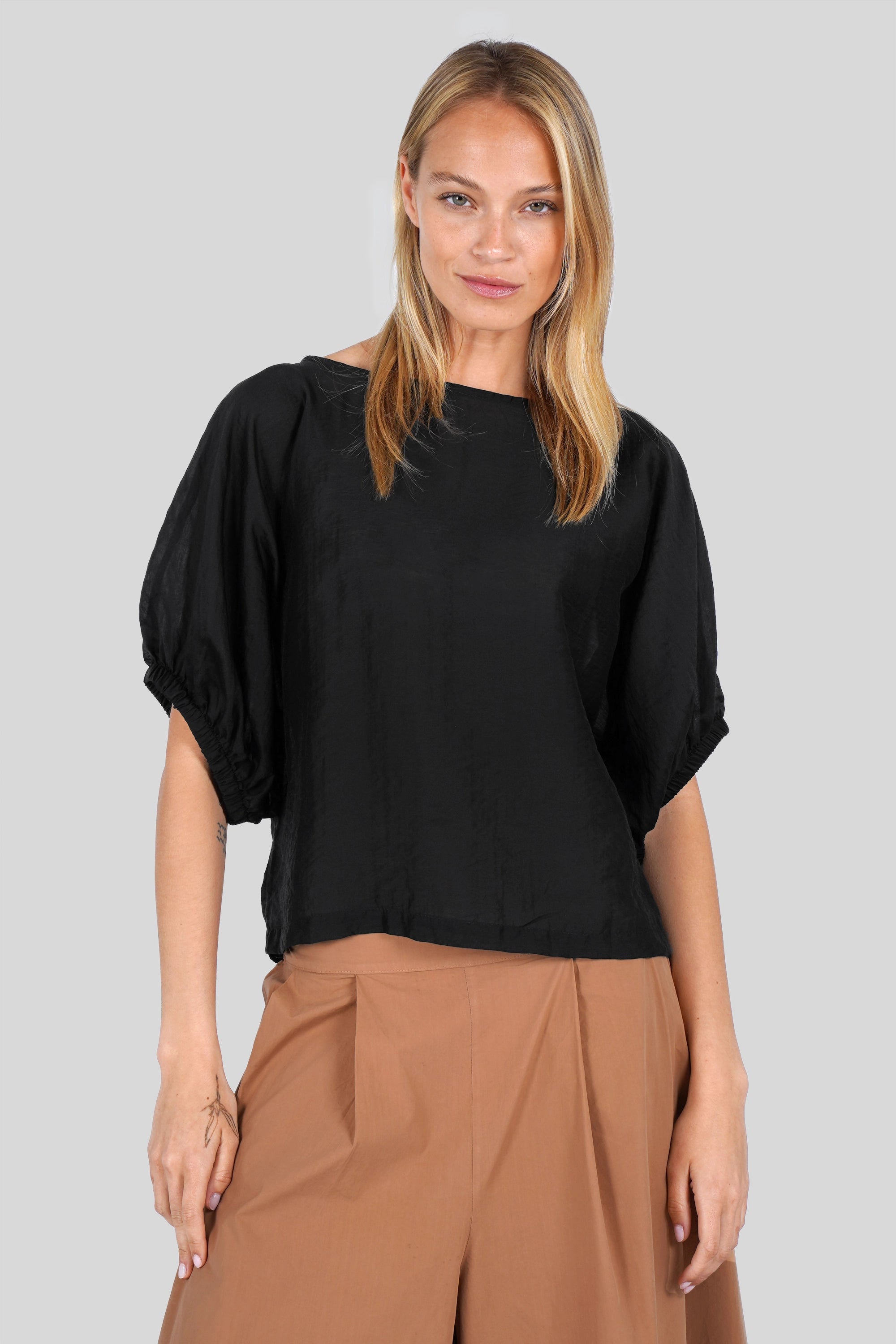 NOSHI Kurzarm Bluse