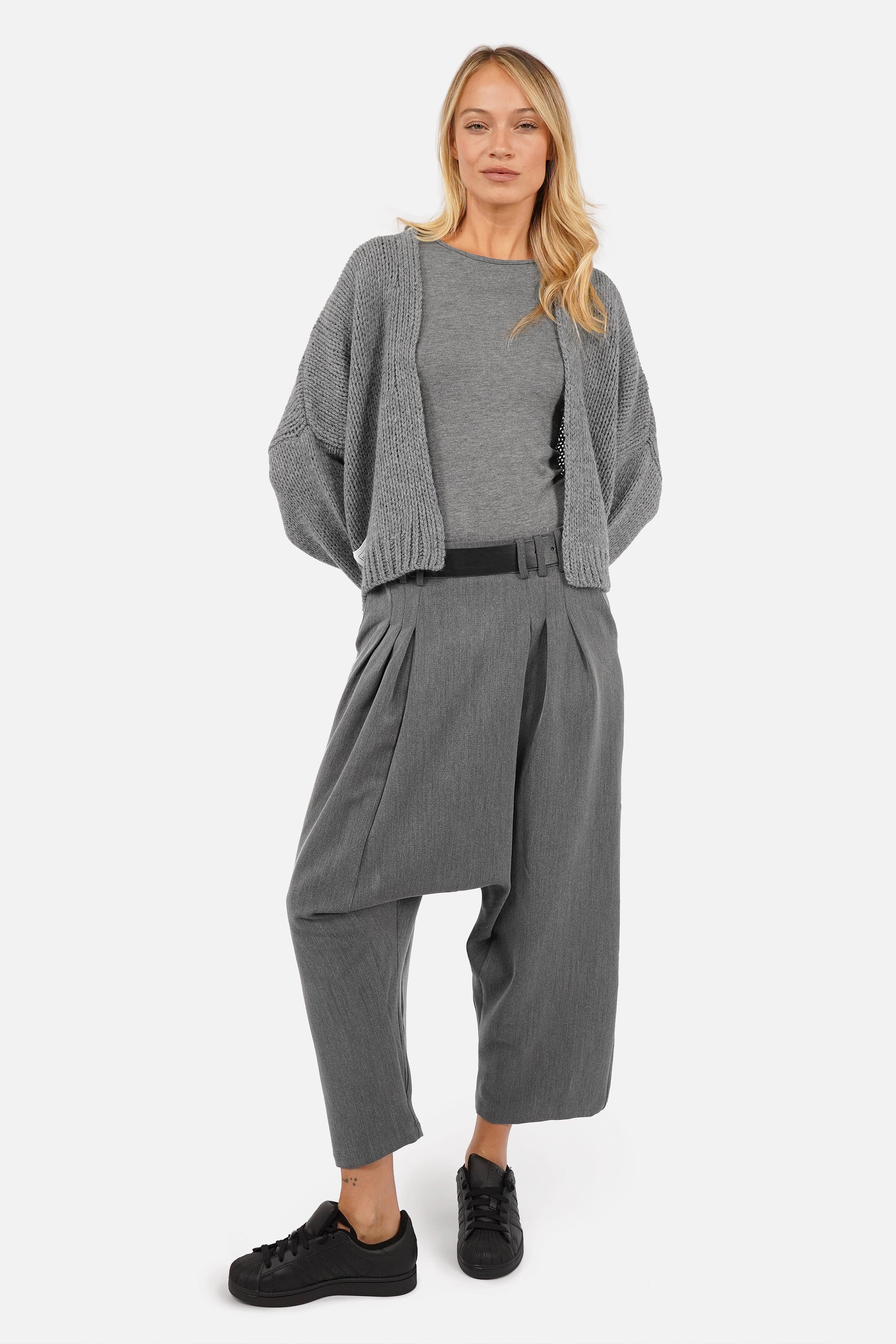 NURY avant-garde low-crotch trousers