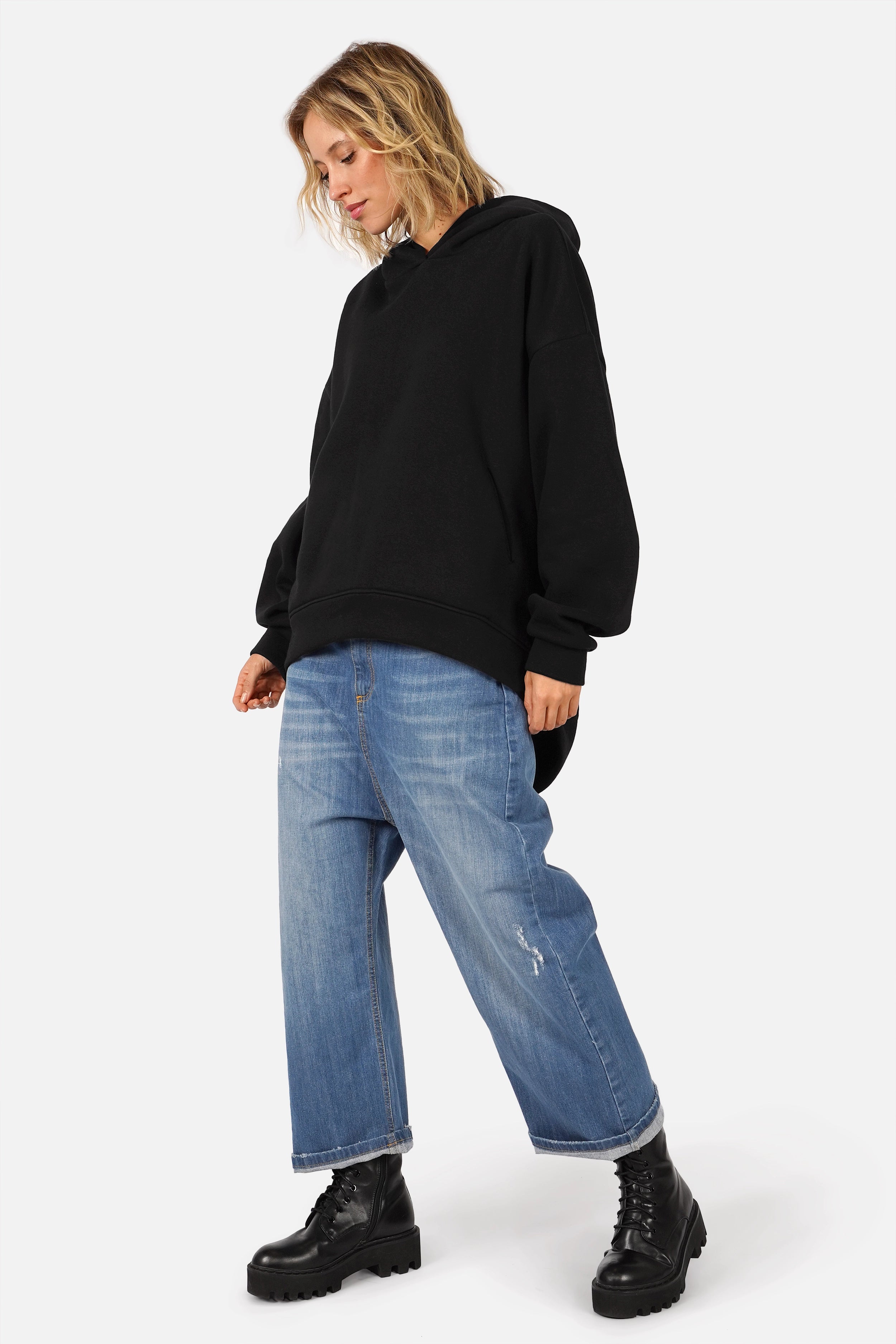 OLYSSA Soft Brushed Relaxed Hoodie