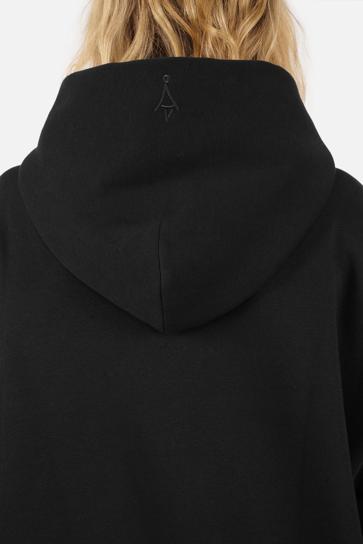 OLYSSA Soft Brushed Relaxed Hoodie in Schwarz