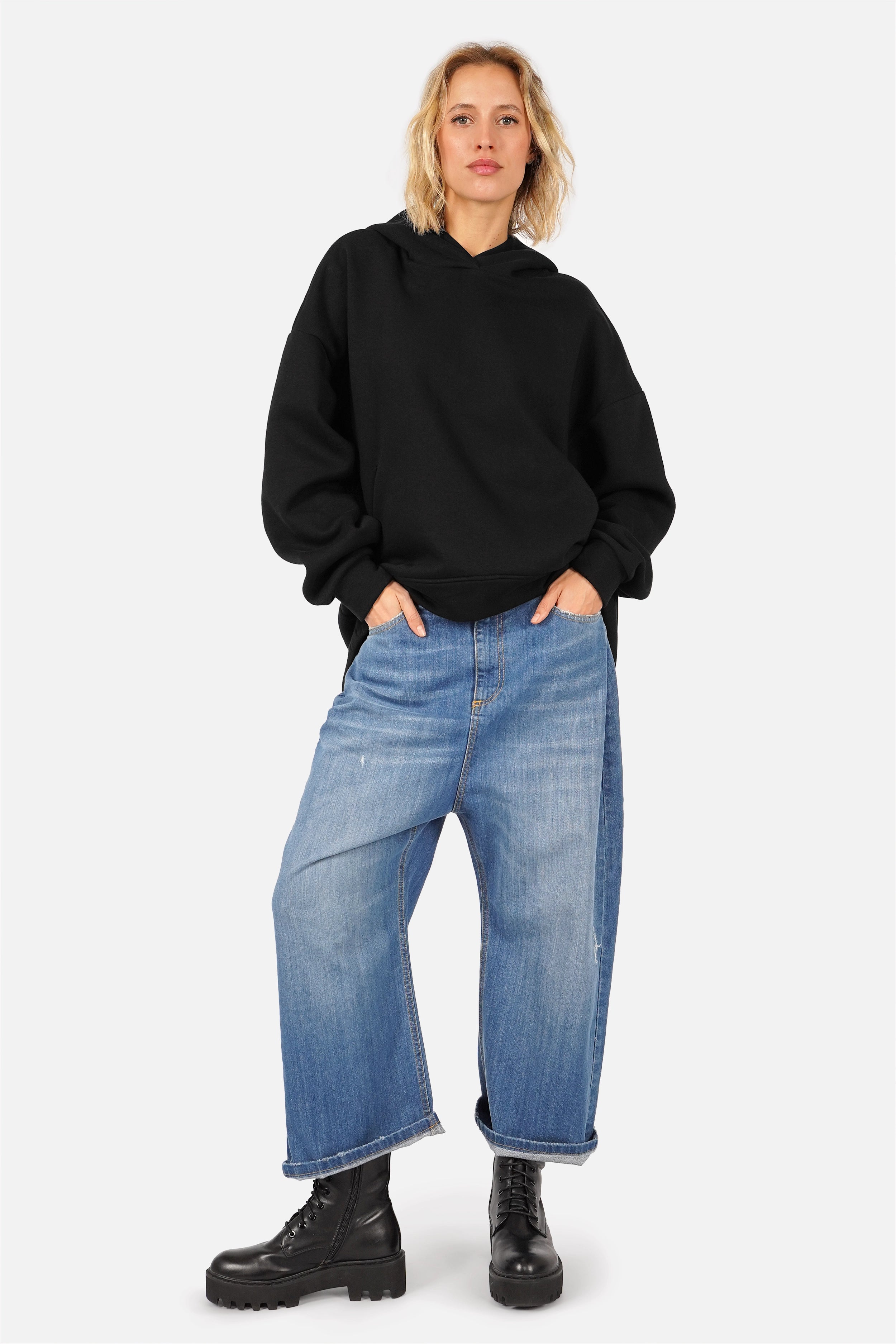 NIEUW! OLYSSA oversized hoodie Black