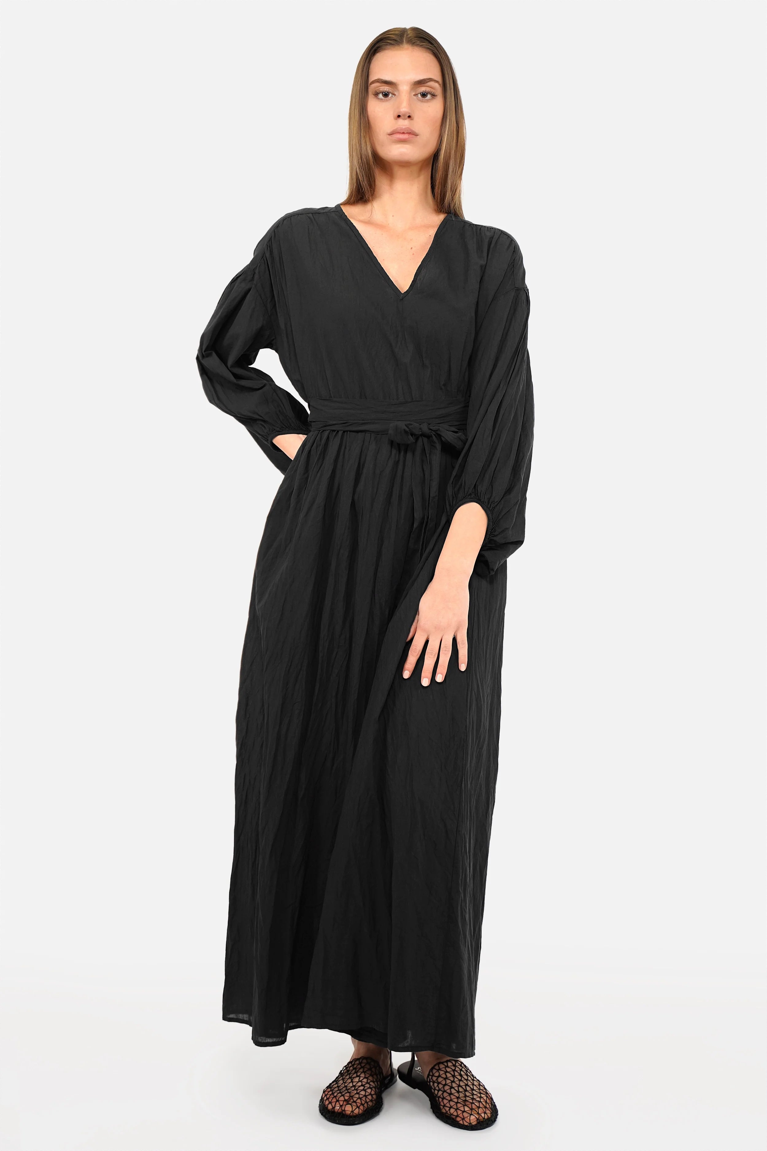crinkle maxi dress OSEFA – soft cotton maxi dress with V-neckline – Kultfrau South Pasadena Furniture Color:Terracotta 26 Cicinia Spaghetti Straps Chiffon