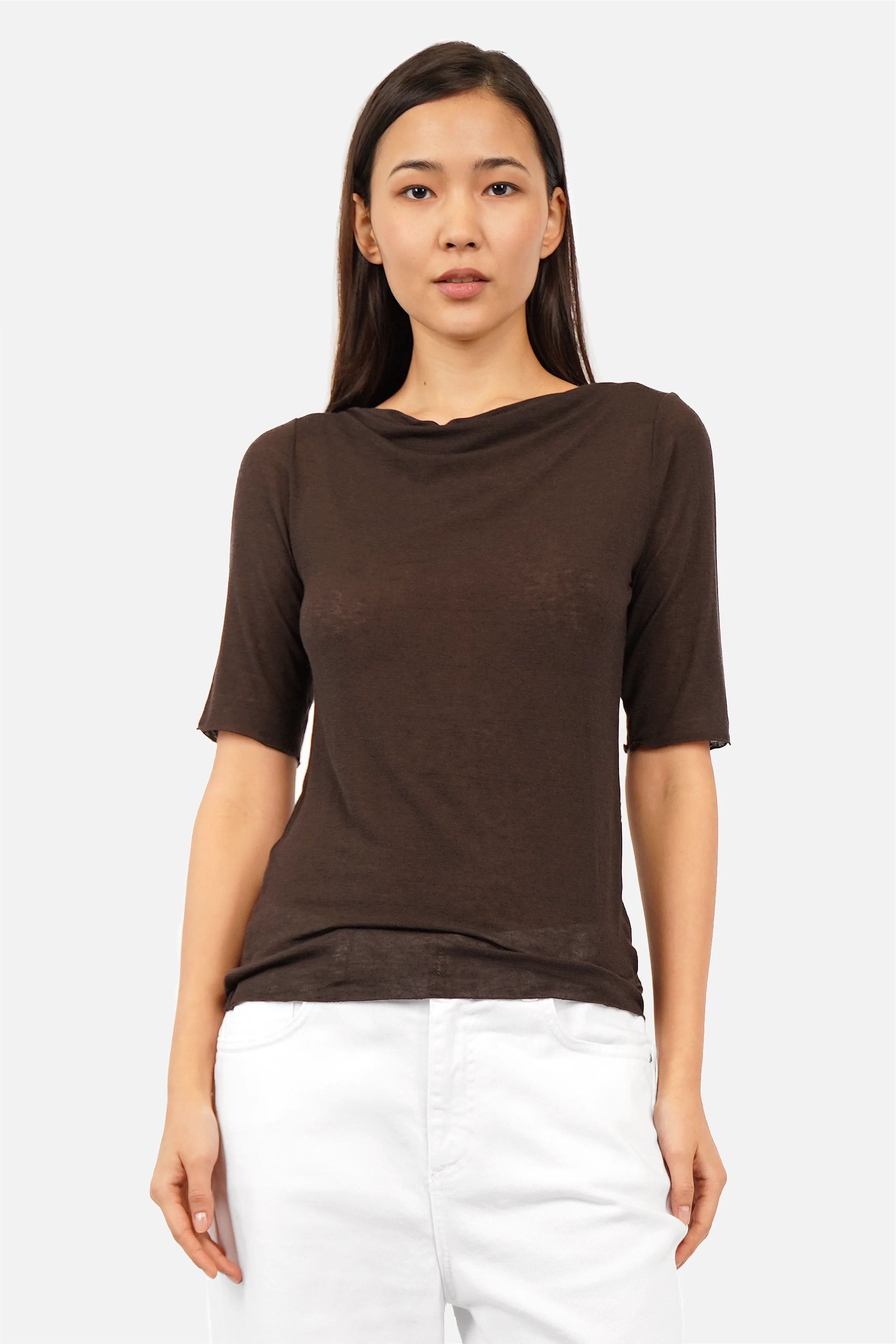 ROVIN T-Shirt aus Kaschmirmix