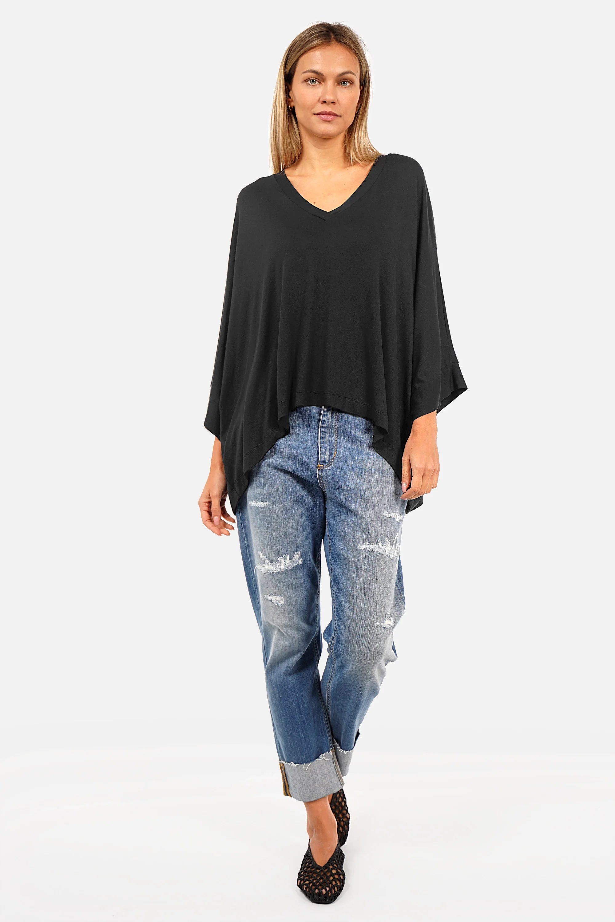 Jean boyfriend ALVA avec revers