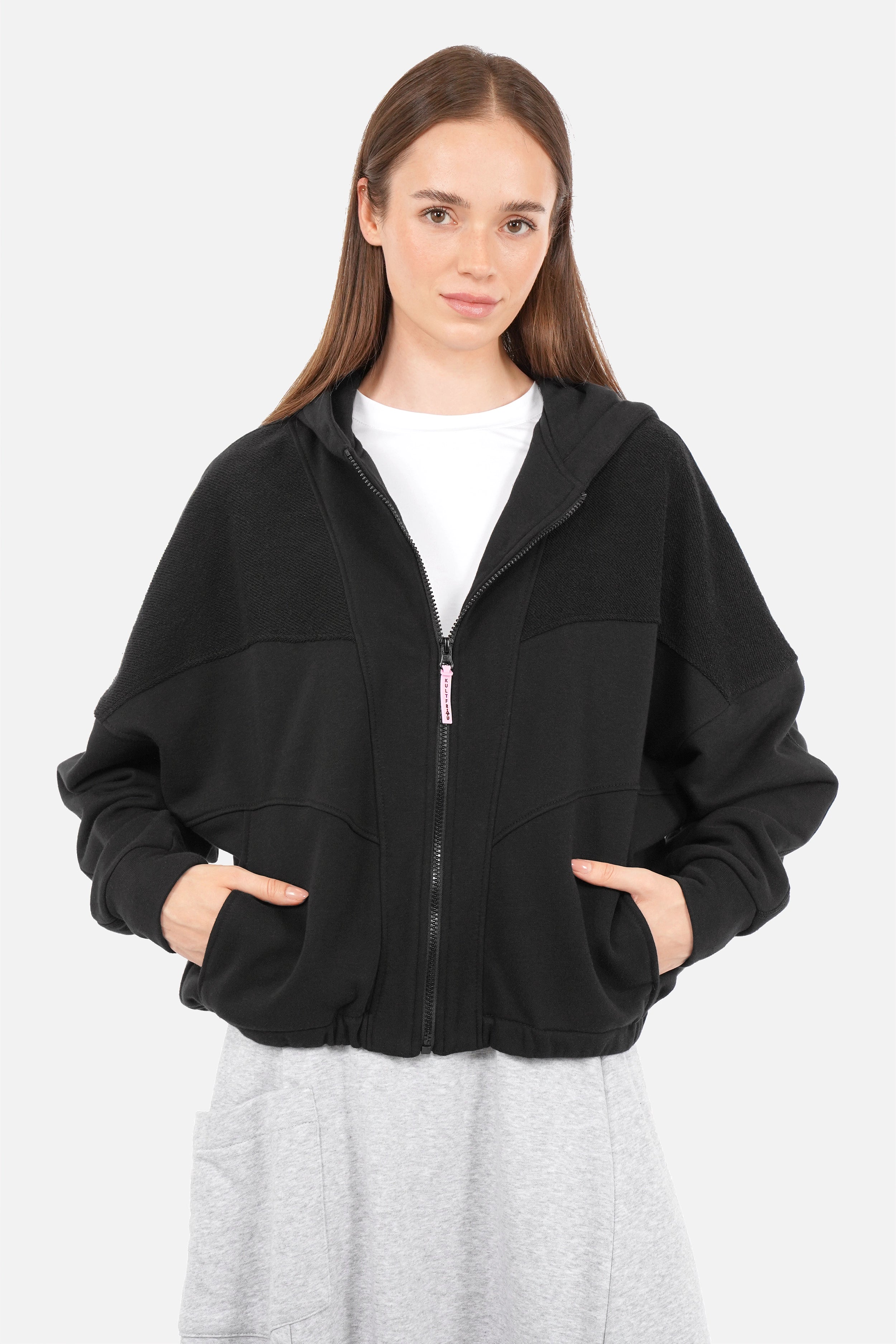 SOVIA zip sweatshirt jacket with hood