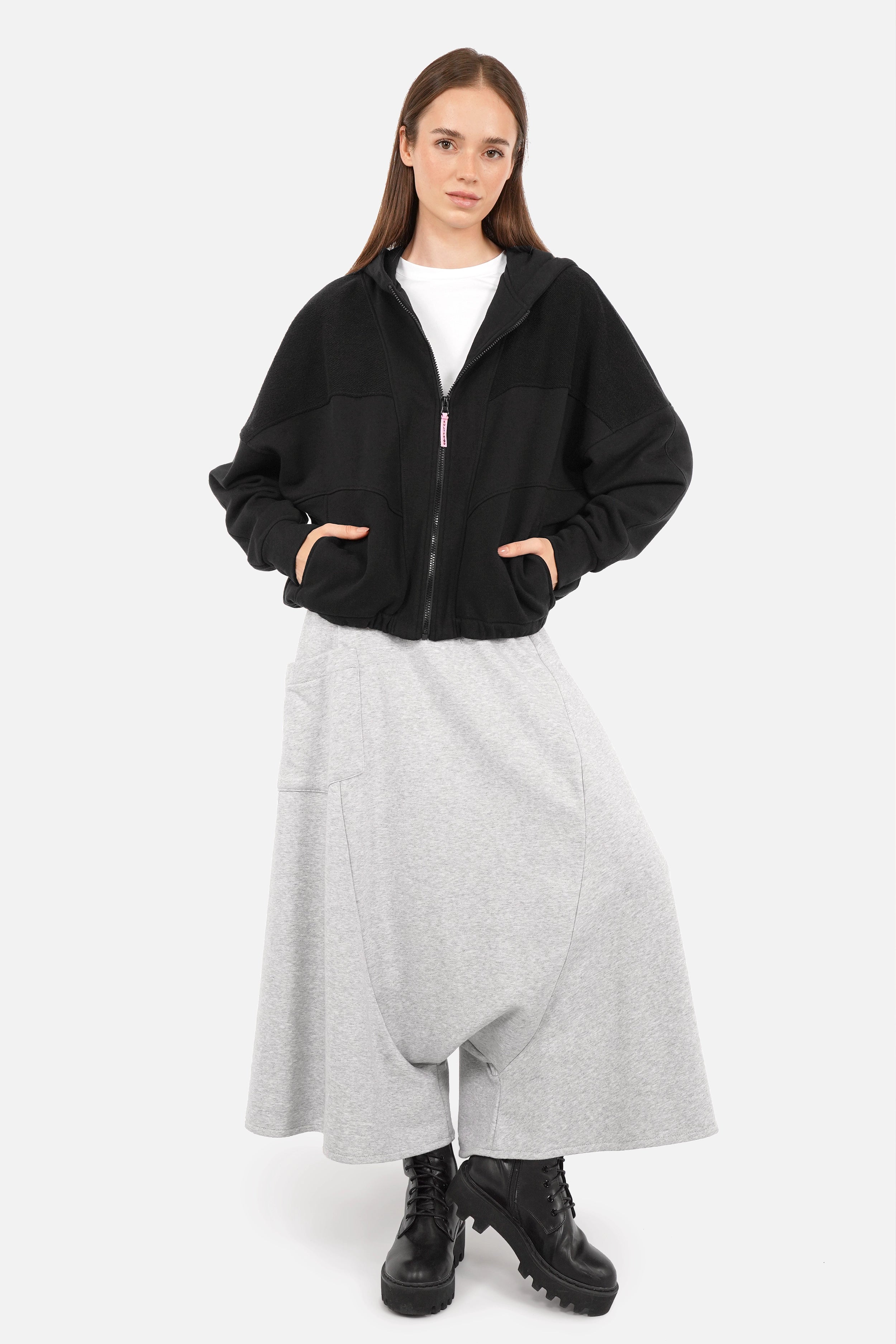 SOVIA zip sweatshirt jacket with hood