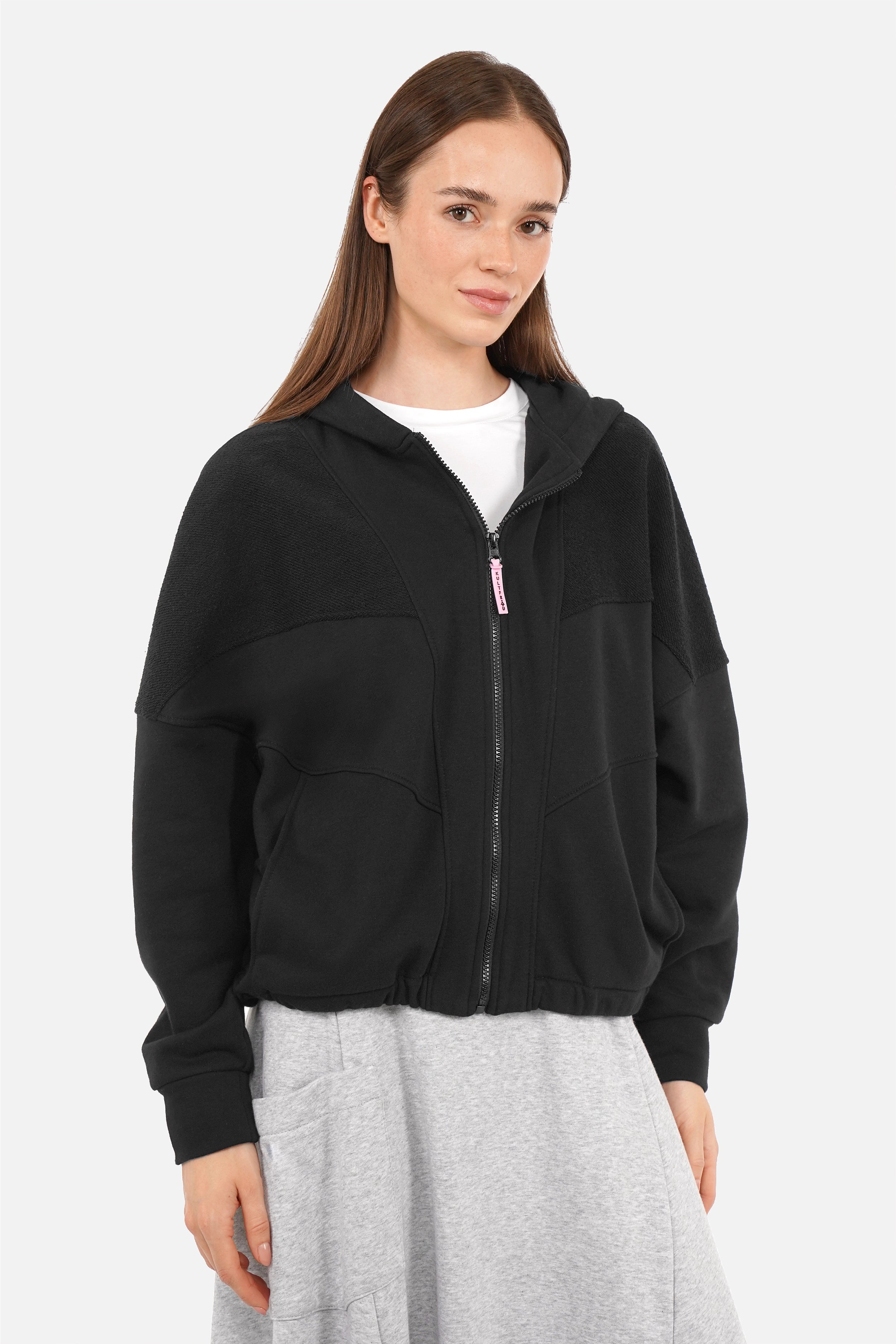 SOVIA zip sweatshirt jacket with hood