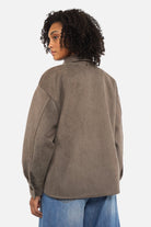 STELLY Overshirt-Jacke in oversized fit with twill fabric and chest pockets