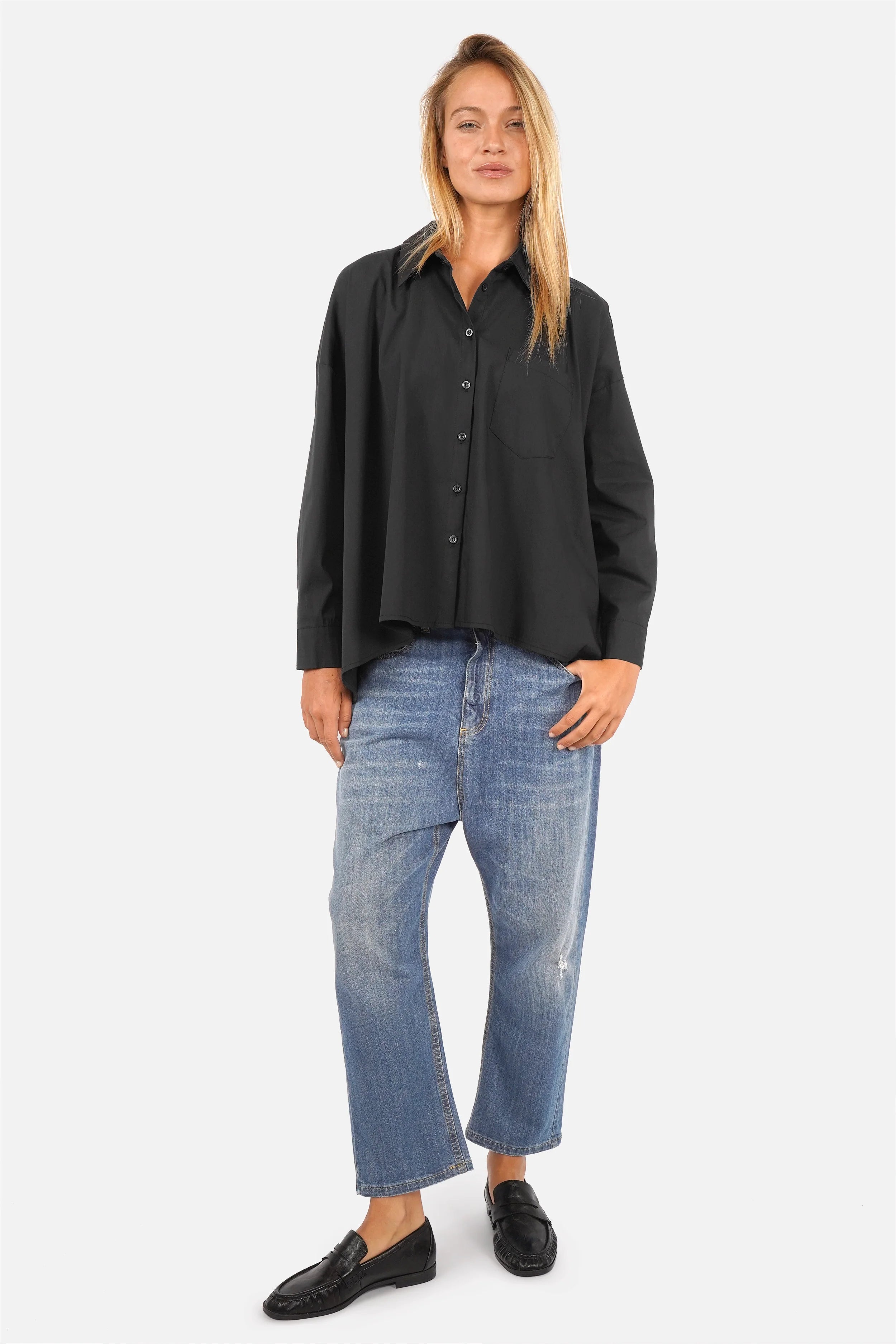 TIALY Chemise oversize en popeline
