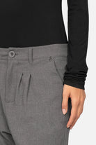 TINKE Hose Cropped Fit aus knitterarmer Georgette mit Bundfalten und seitlichen Eingrifftaschen