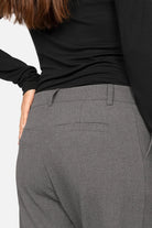 TINKER Hose Cropped Fit aus knittersarmer Georgette mit seitlichen Eingrifftaschen und Zierpaspeltaschen hinten
