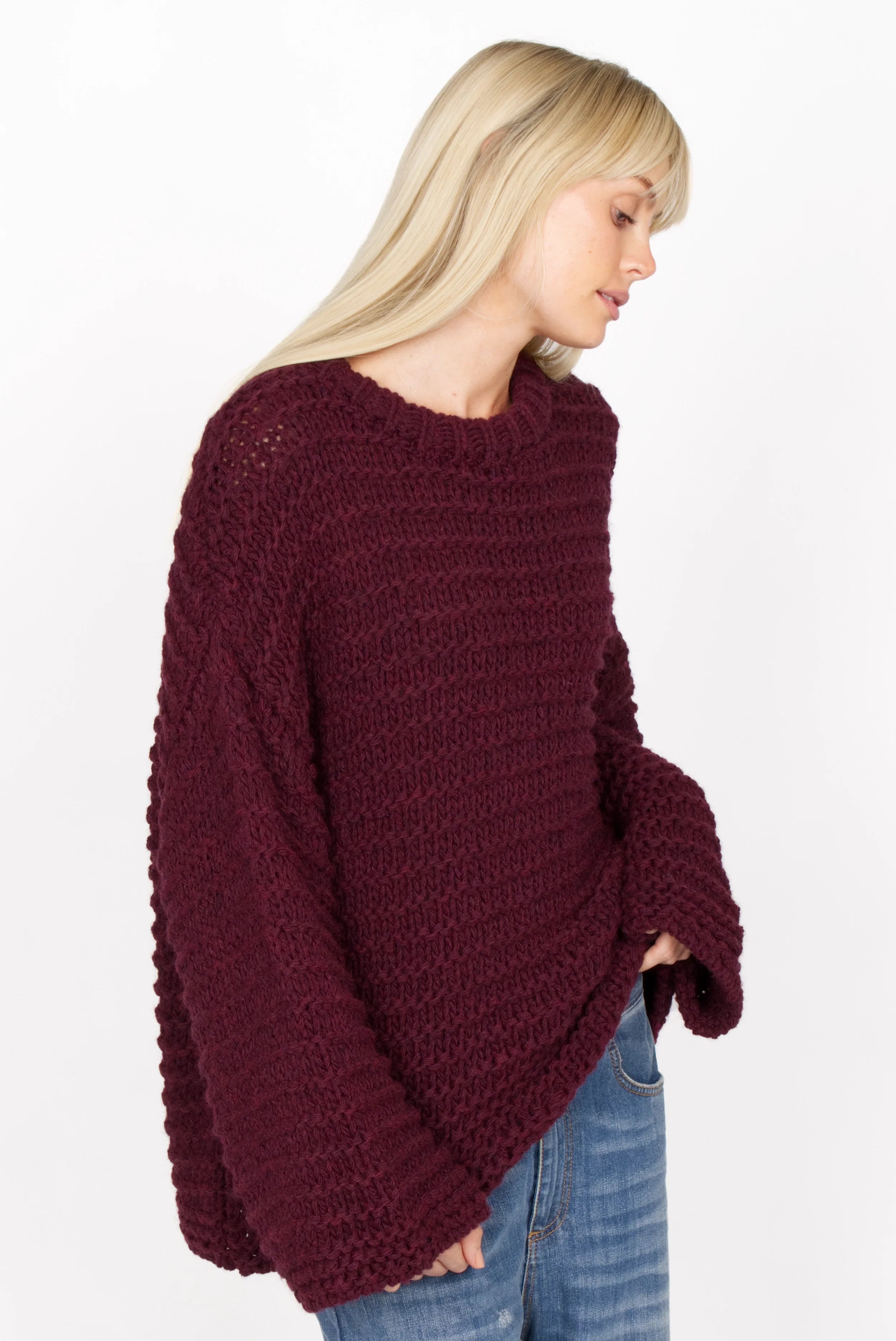VAILE oversized chunky knit sweater