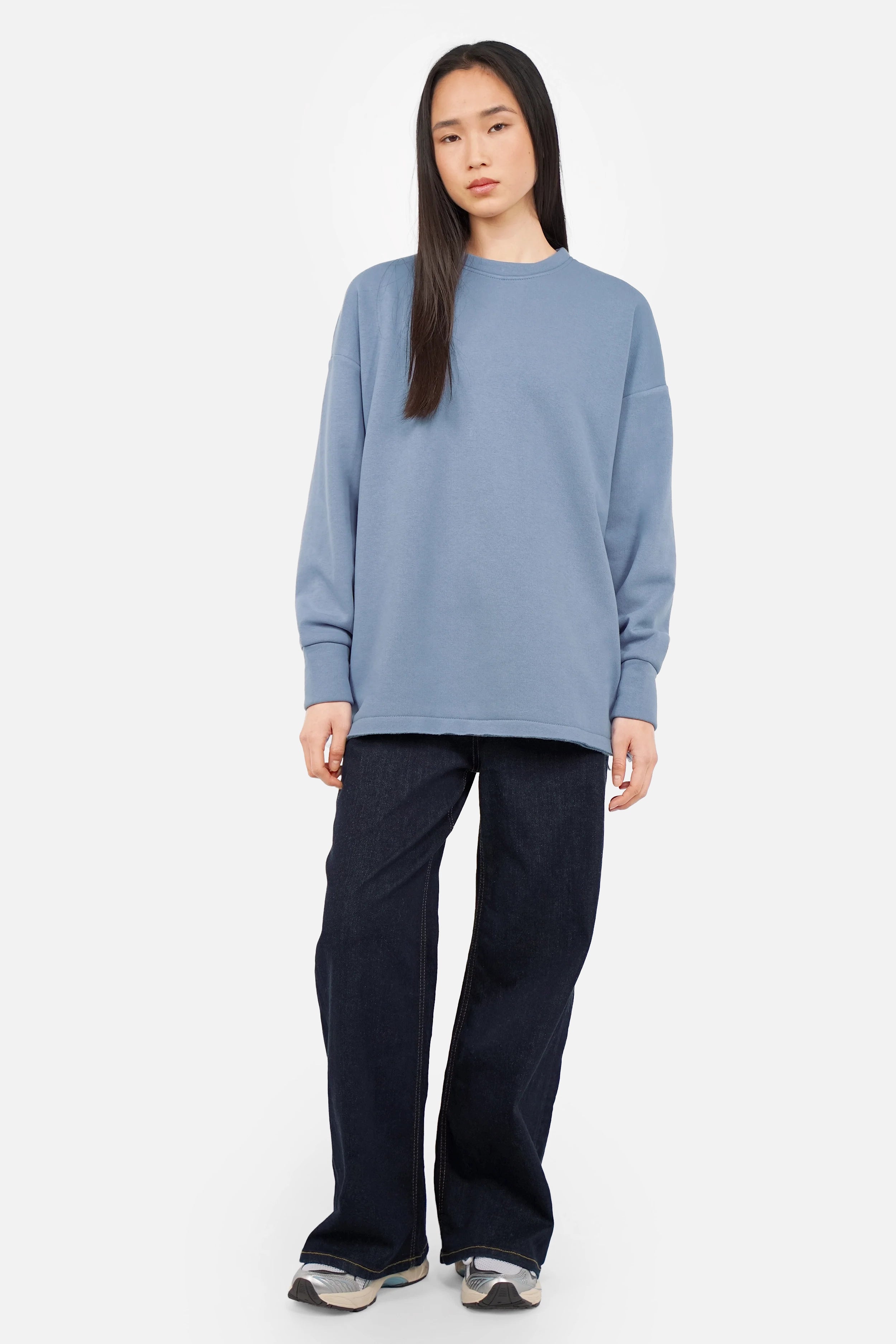 VIOLE Soft Brushed Relaxed Sweater mit offenen Details