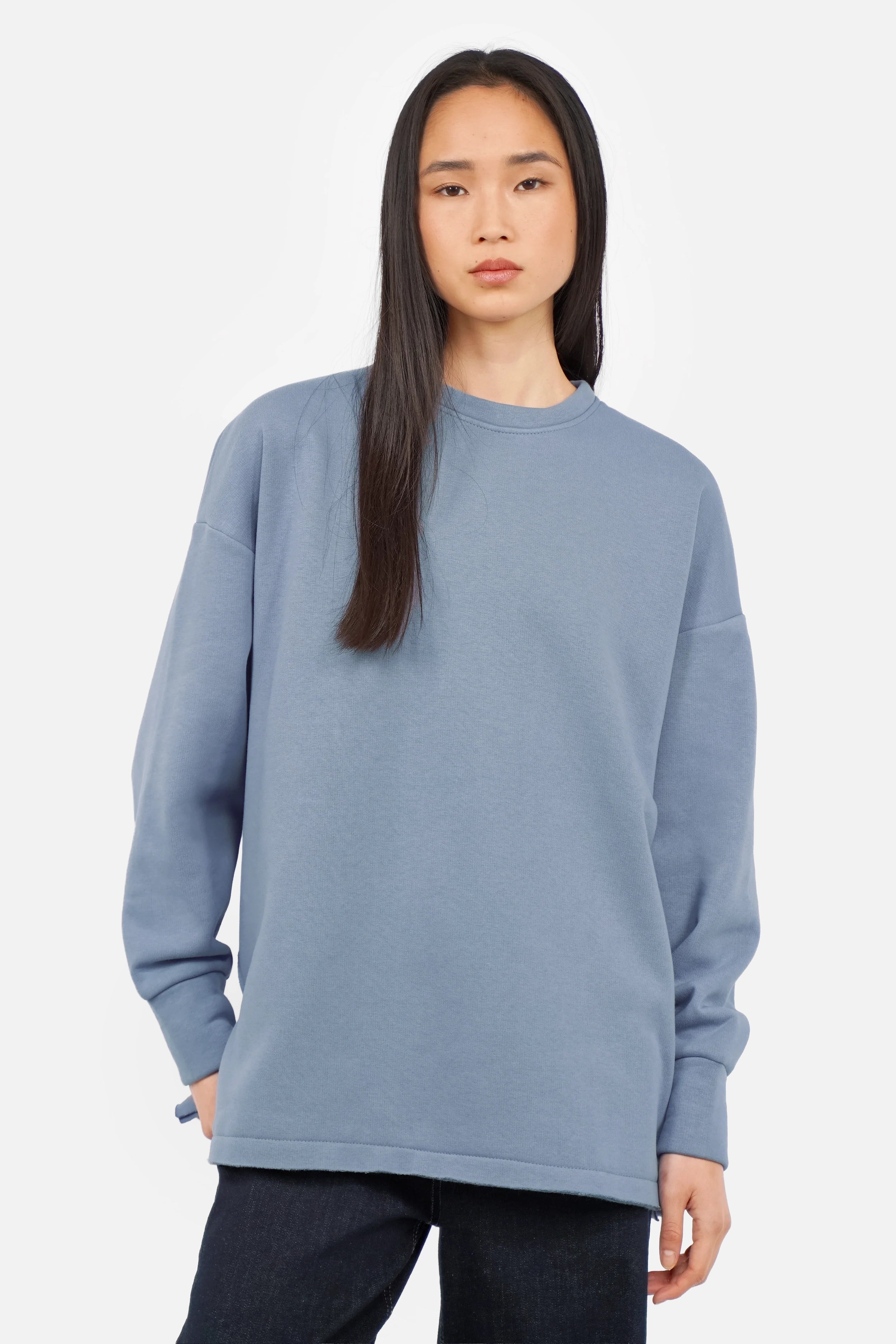 VIOLE Soft Brushed Relaxed Sweater mit offenen Details