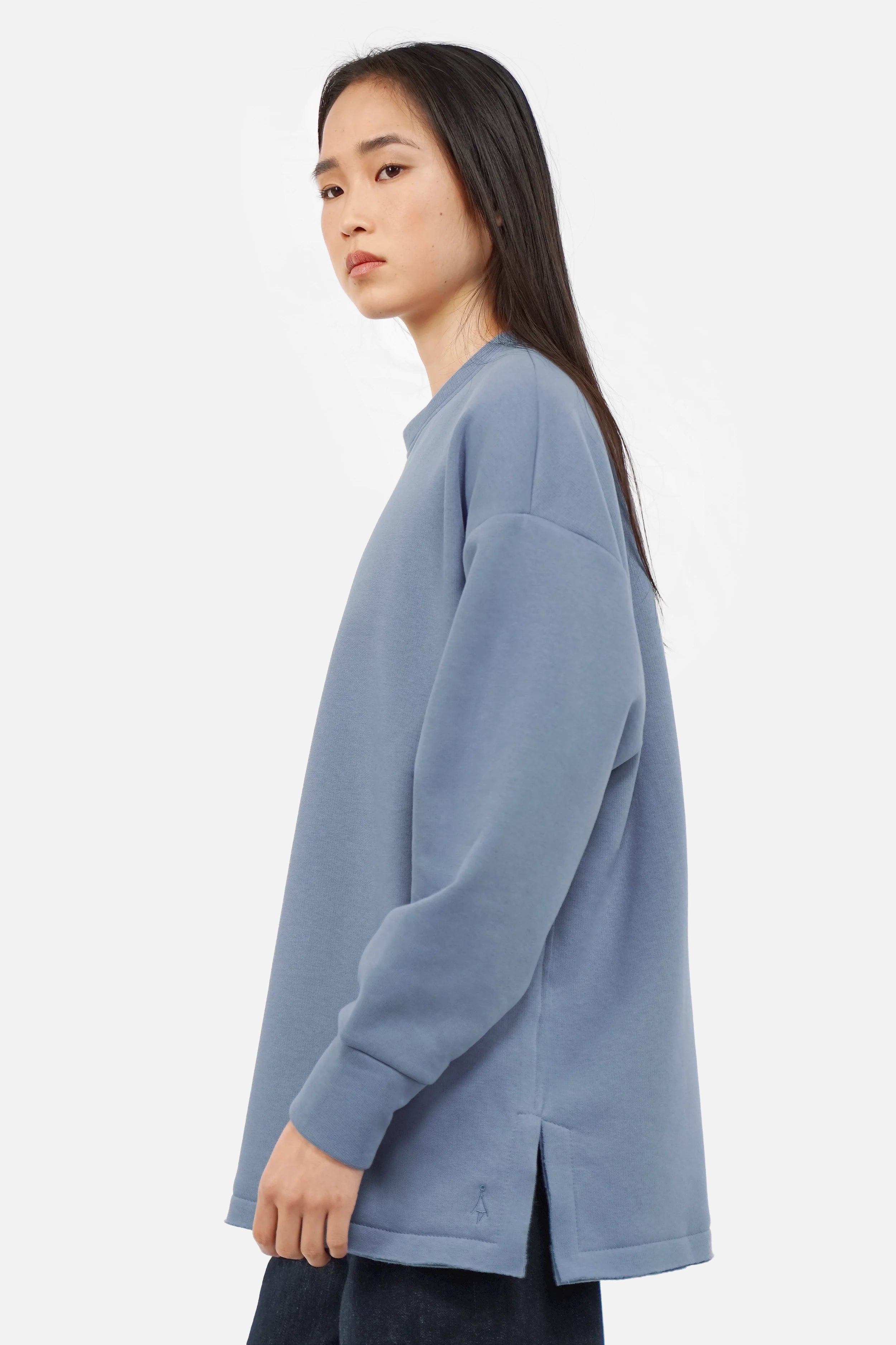 VIOLE Soft Brushed Relaxed Sweater mit offenen Details