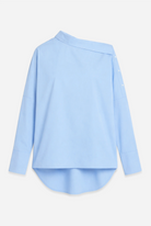 Boni Asymmetrische Bluse mit One-Shoulder-Look und breiten Manschetten
