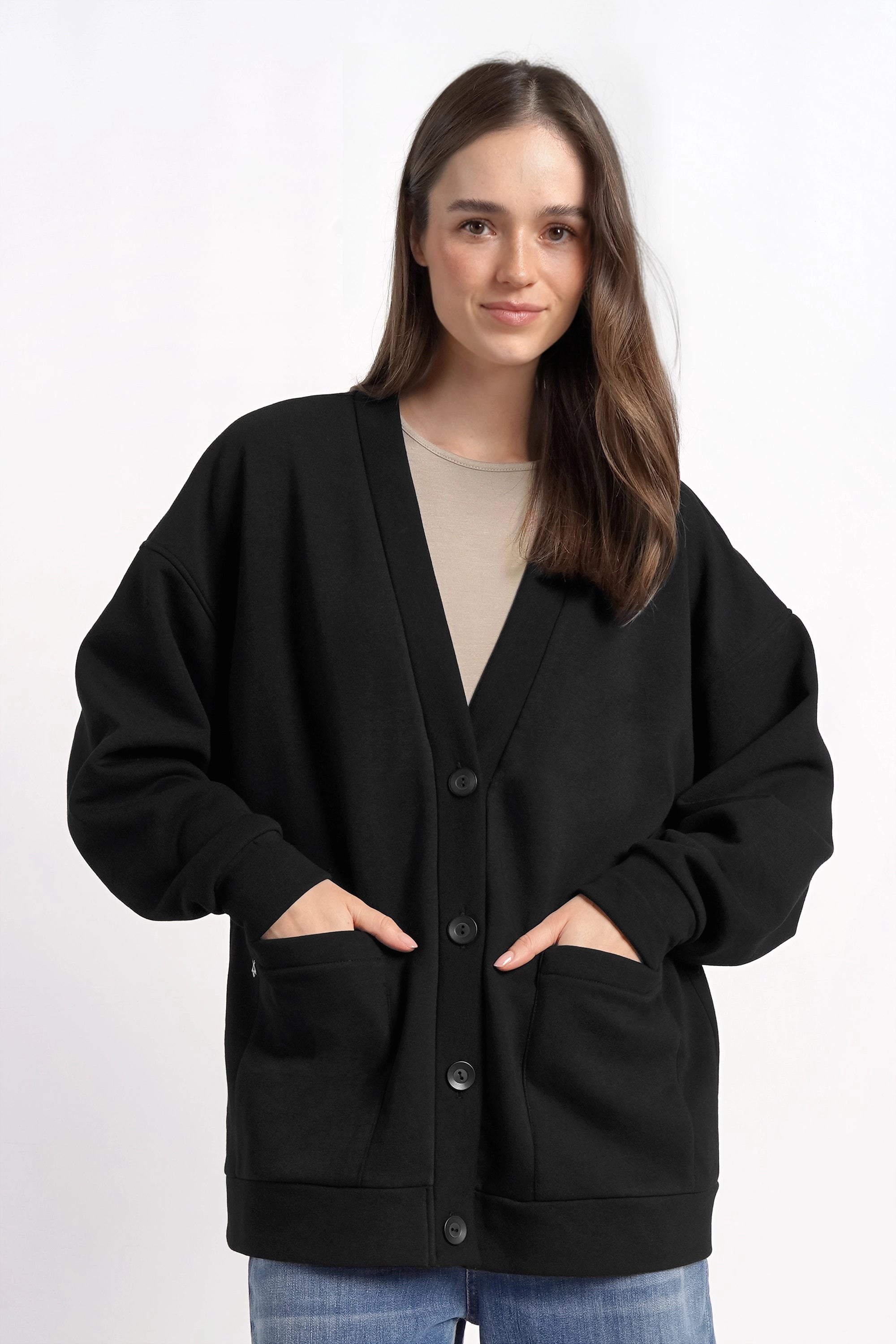 CERYS Relaxed Fit Sweatjacke