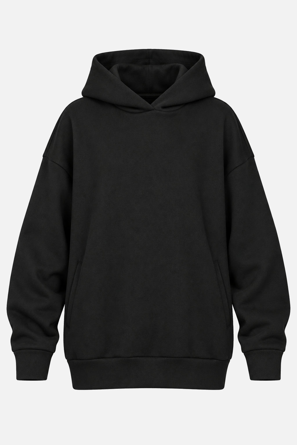 LAURA.K Oversize Hoodie Black - Freisteller
