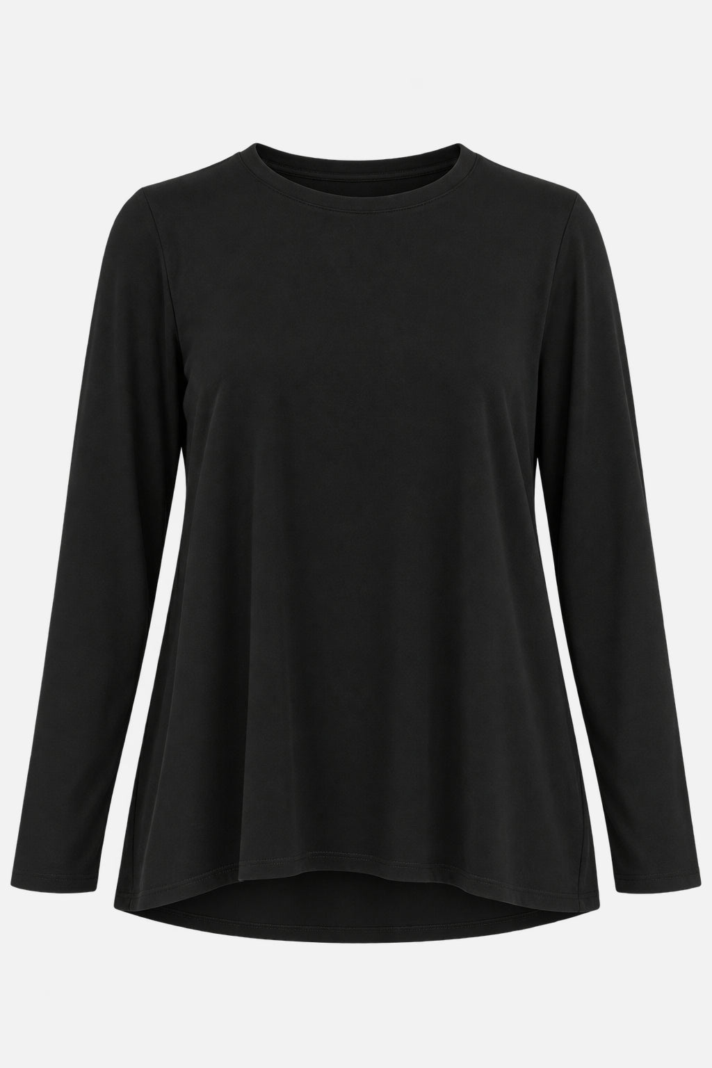 LYLLDA Longsleeve Black aus Viskose-Jersey, Freisteller Vorderansicht