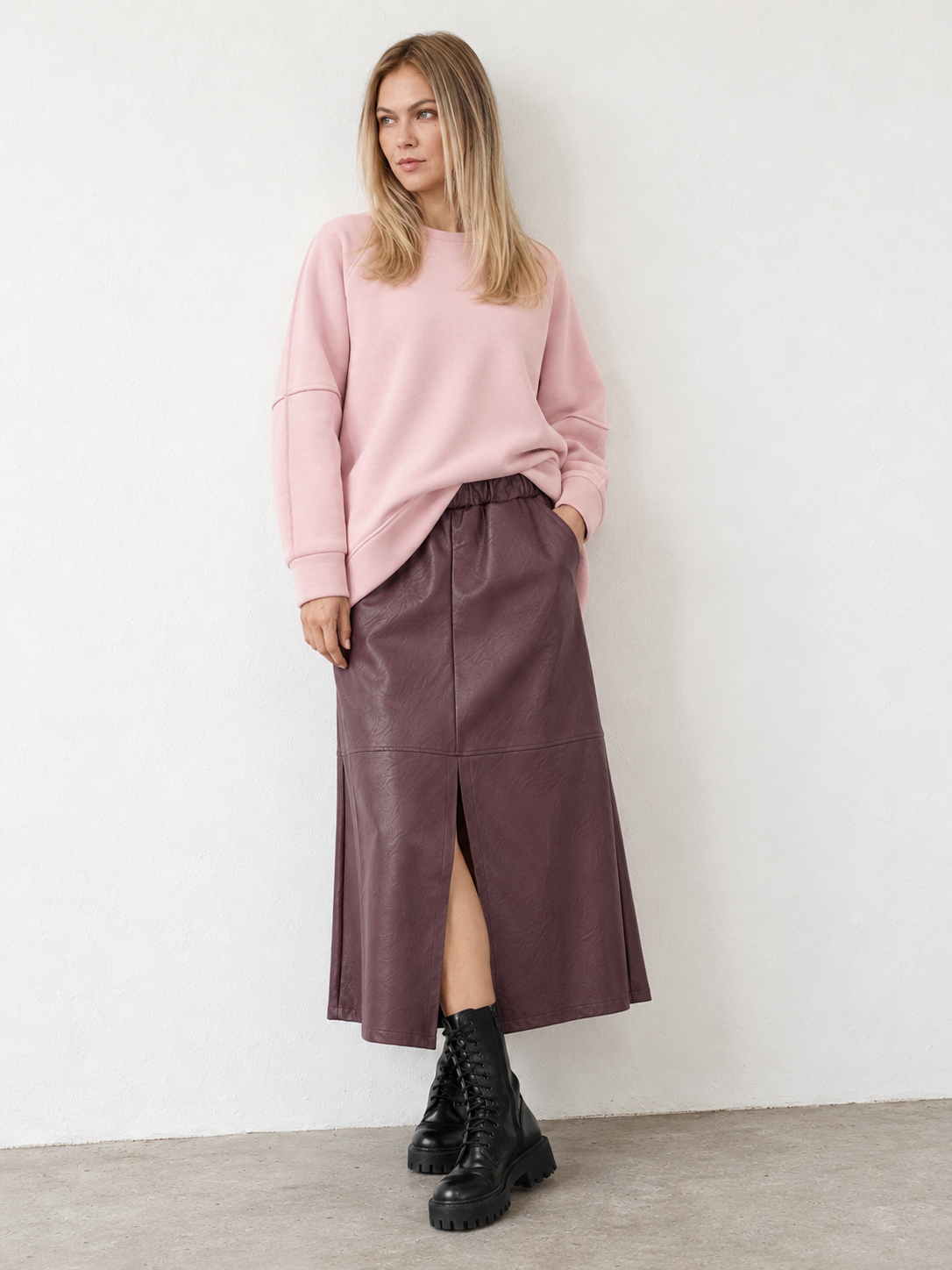 KULTFRAU Outfit in Rosé und Beere mit NAIRA und ROSTA