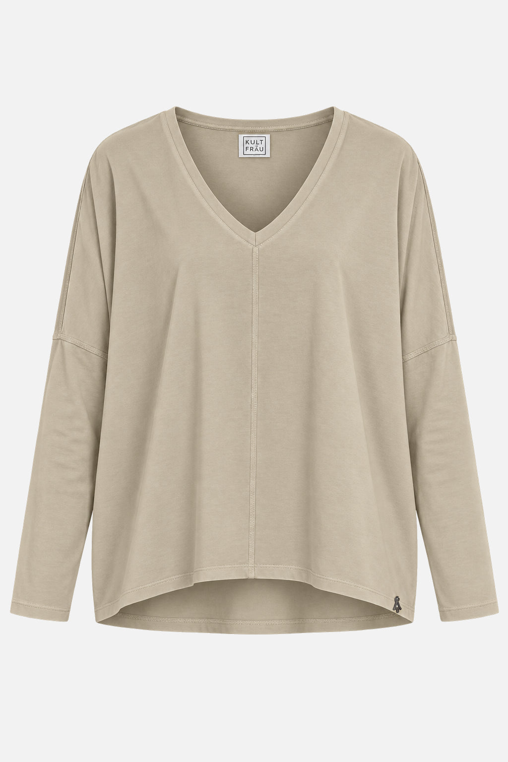 TIDA Blusenshirt Langarm Moonbeam, Freisteller mit V-Ausschnitt